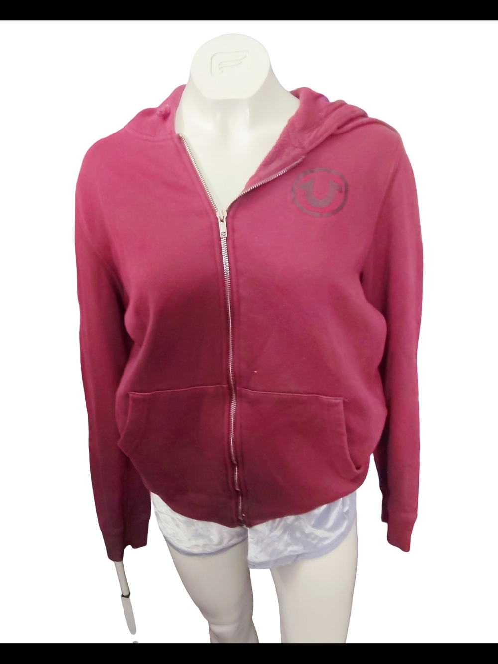 True Religion Red Zip Hoodie Jacket